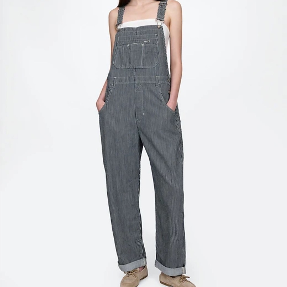 GAP Women's Striped Blue Overalls